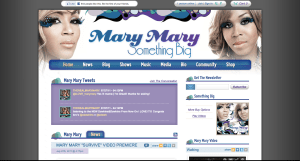 Mary Mary website